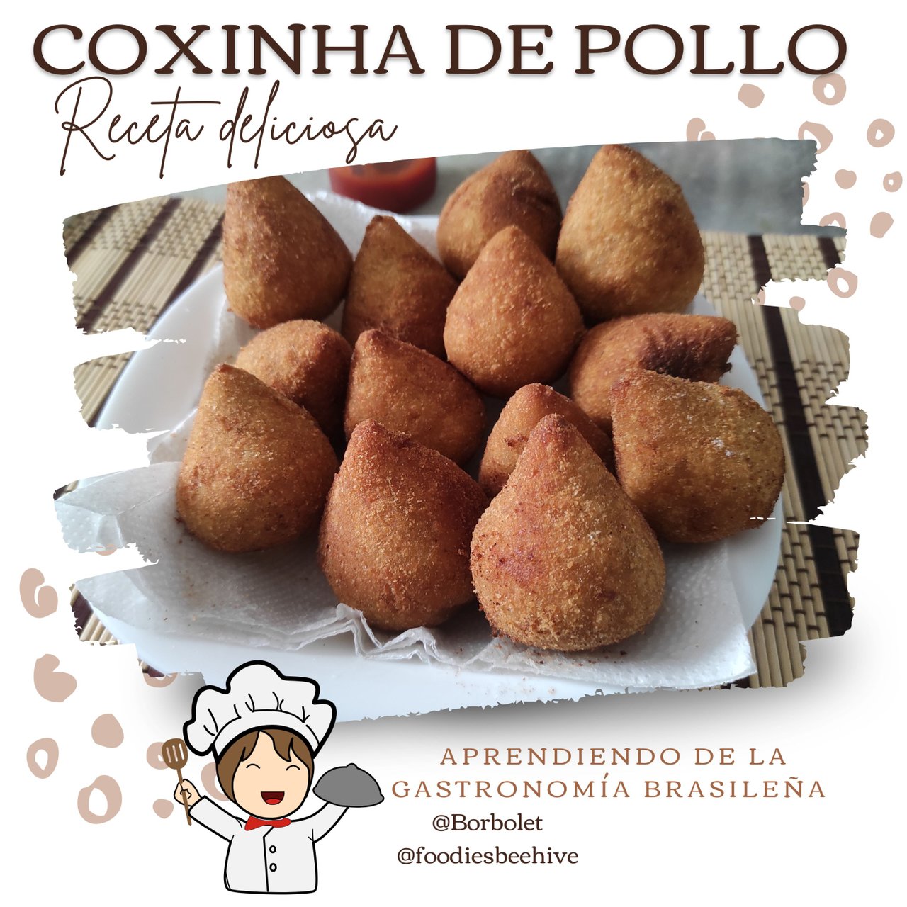 Receta: Coxinha de pollo Gastronomía ??Brasileña / Recipe: Recipe:  Chicken Coxinha Brazilian ??Gastronomy ? | PeakD