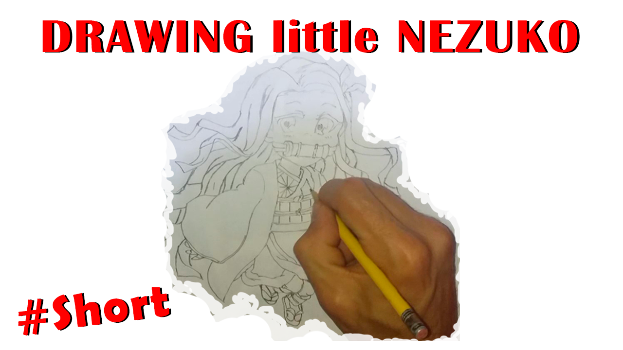 Short Video DRAWING little NEZUKO KAMADO 🎨 | Kimetsu no Yaiba | | PeakD