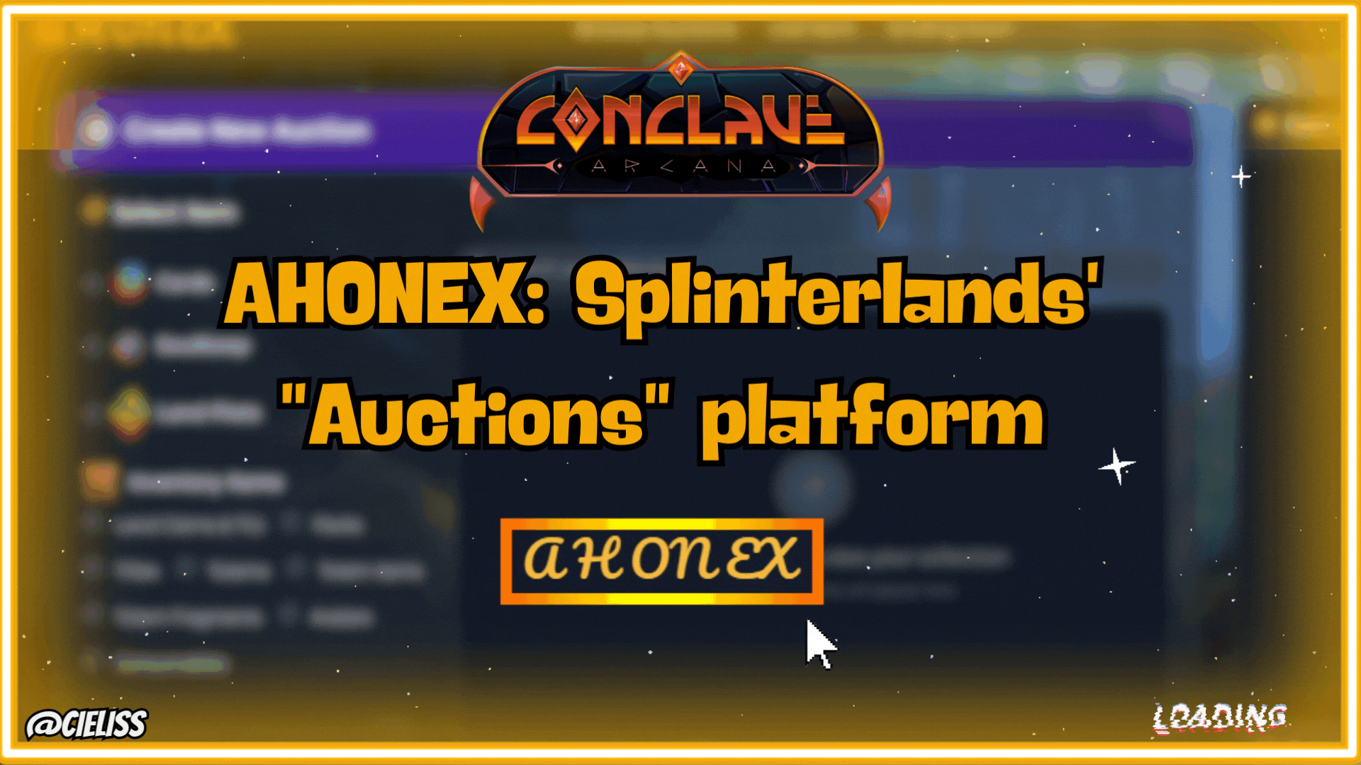 AHONEX: Splinterlands' "Auctions" platform