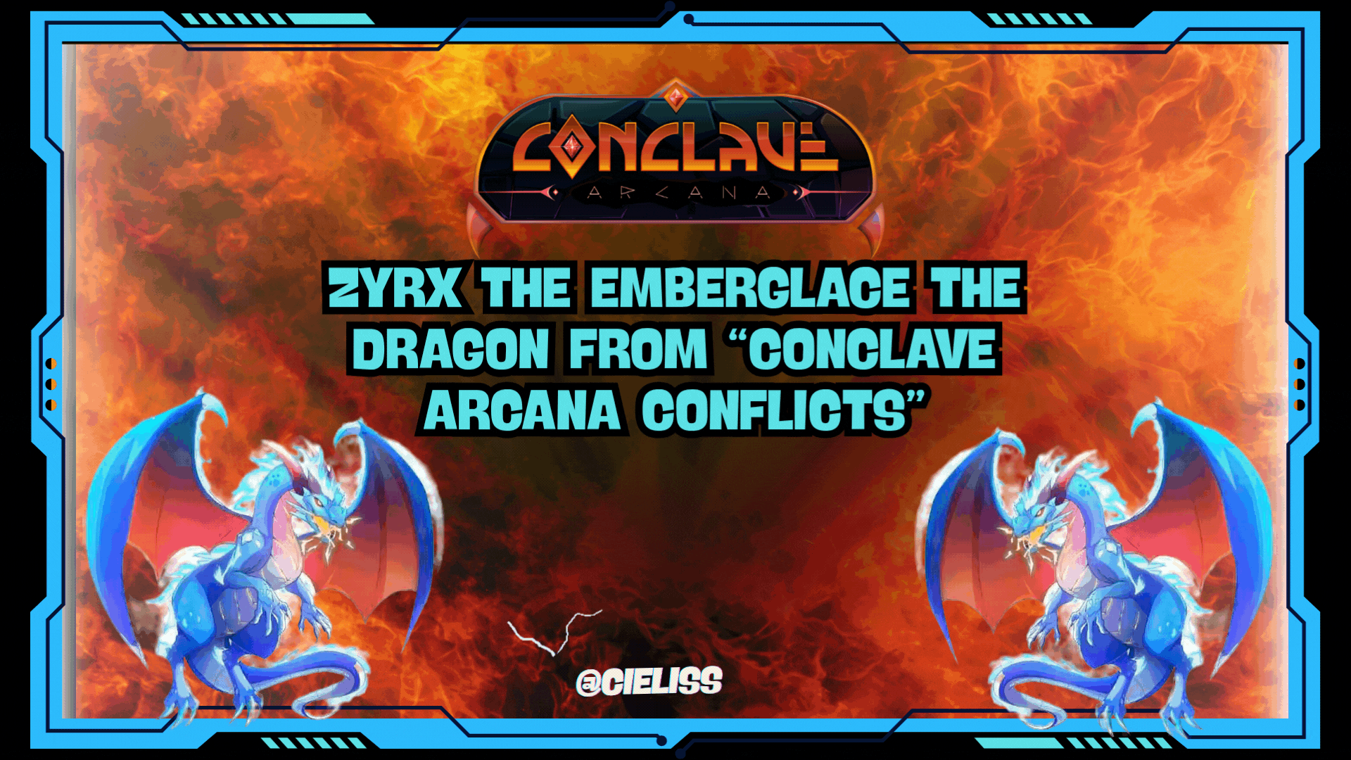 Zyrx The Emberglace the Dragon from “Conclave Arcana Conflicts” 🐲  [EN-ES]