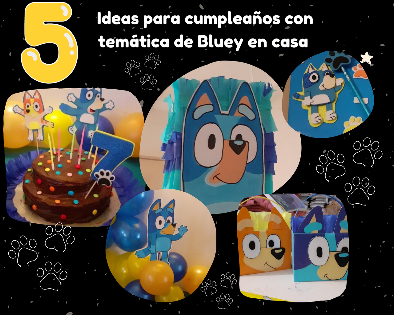 Esp-Eng 5 ideas para cumpleaños con temática de Bluey en casa