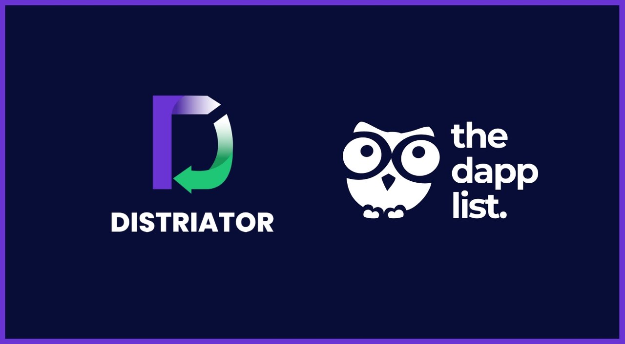 Vote for DISTRIATOR on TheDappList and get Rewarded