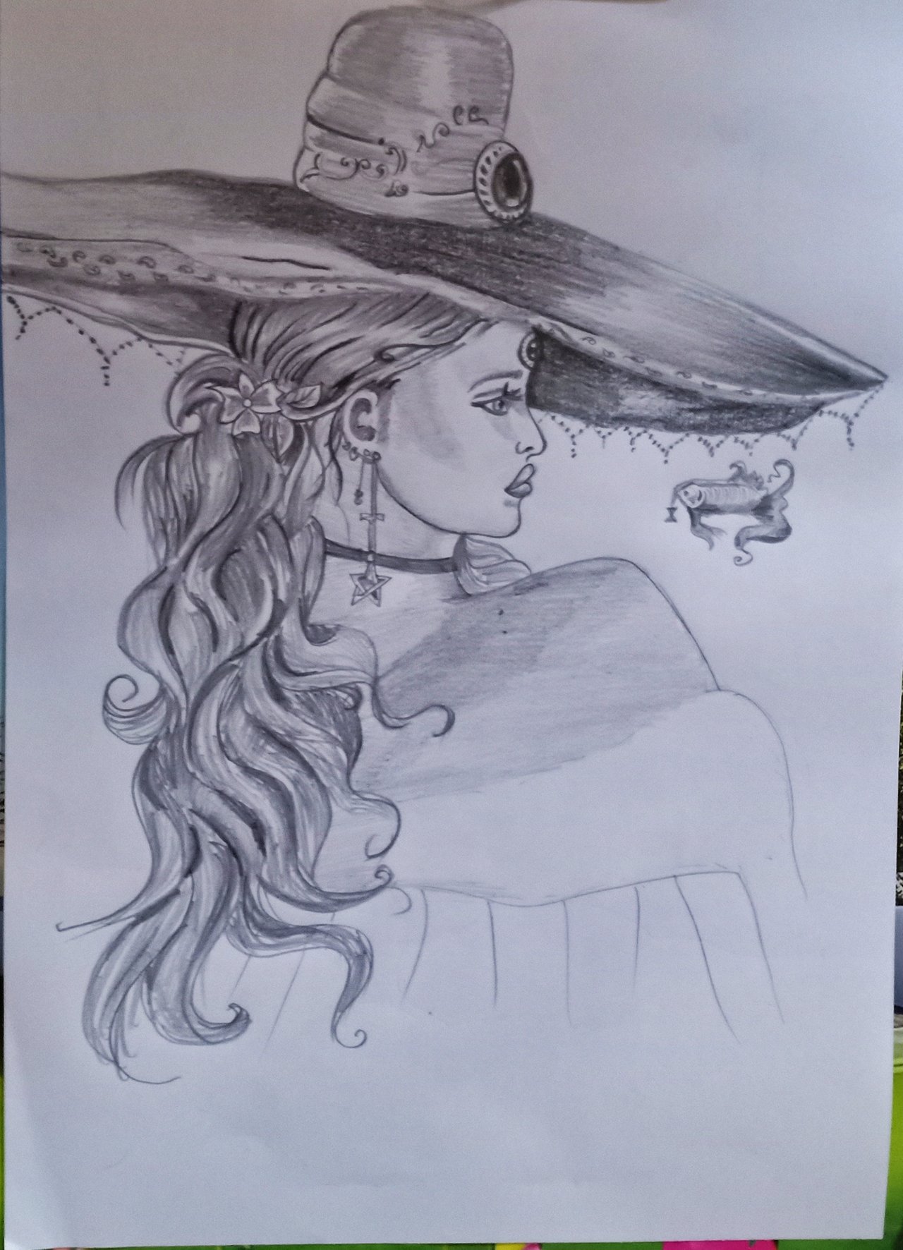 Beautiful Witch Drawing by Kiran Kumar  Pixels