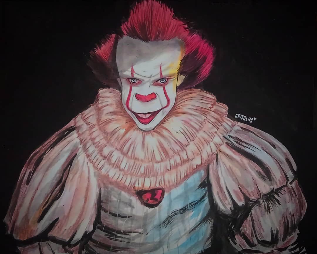 Pennywise IT Drawing  Scary drawings, Horror drawing, Color pencil art