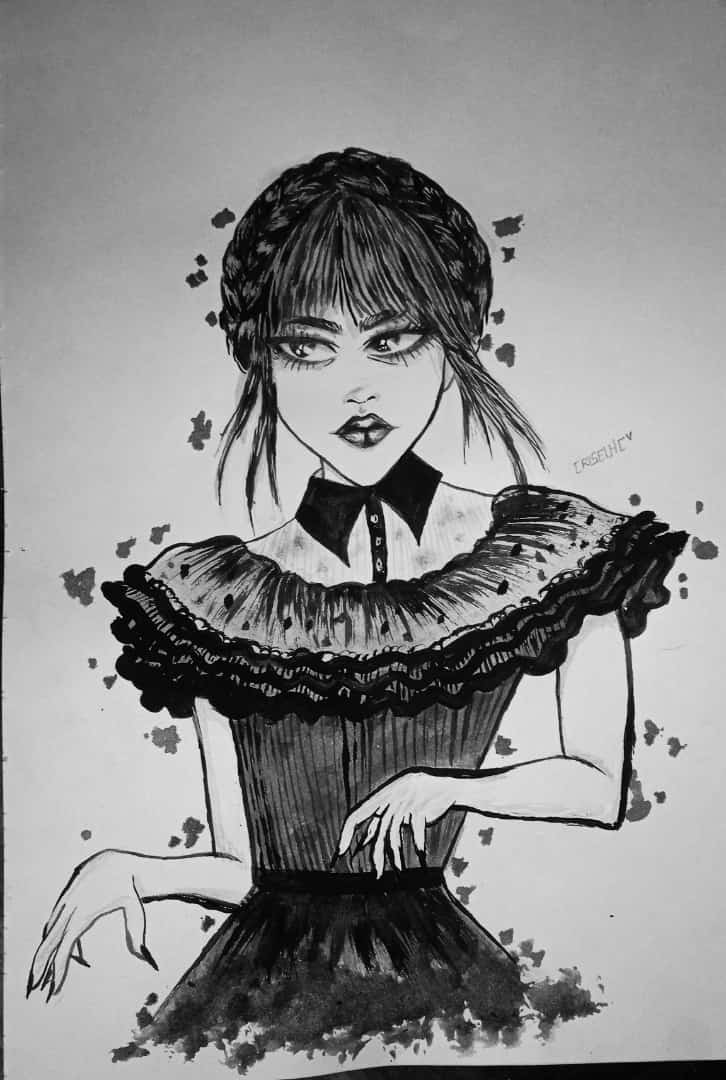 Draw Wednesday Addams Game APK for Android Download