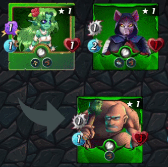 Wood Nymph is healing Hill Giant and Venari Scout is jealous :(