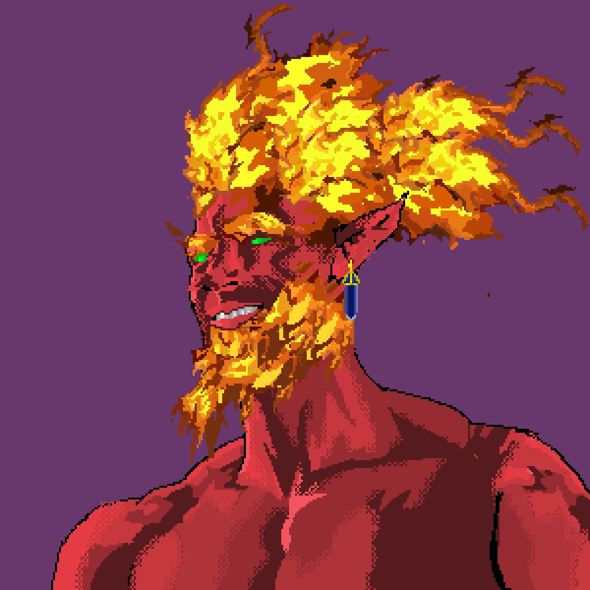 Giga chad pixel art