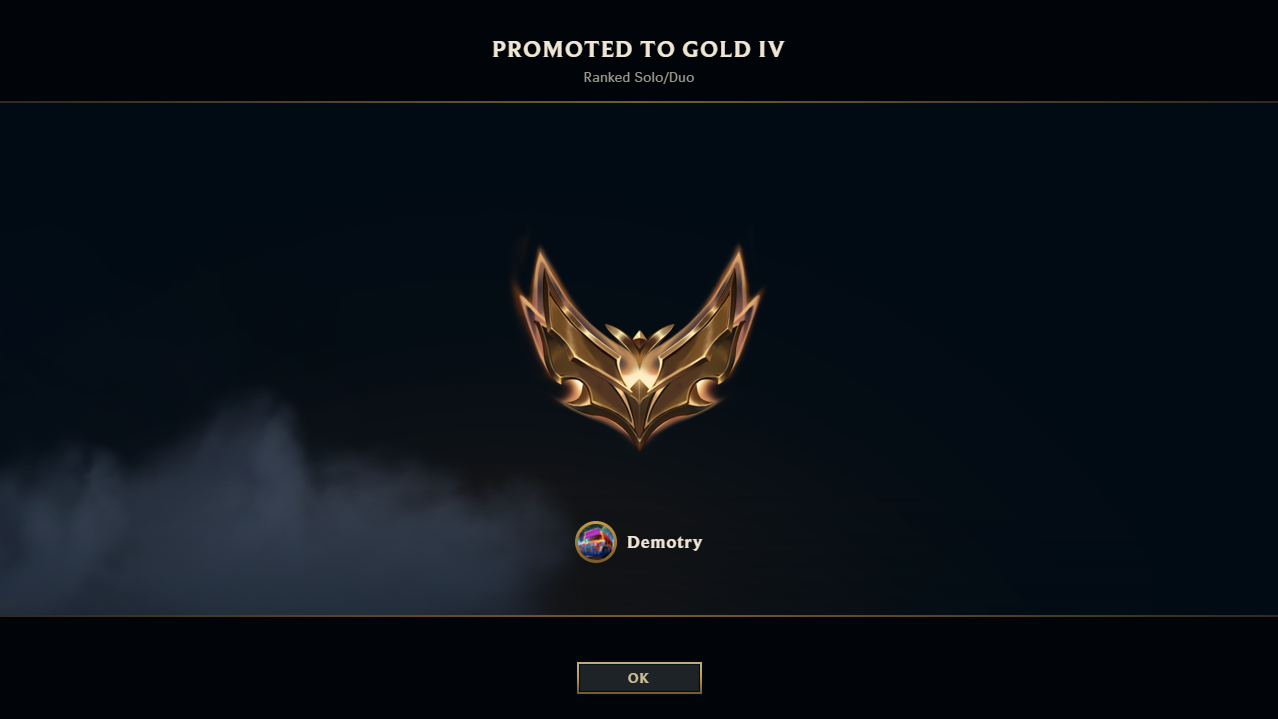 Achieving gold rank in LoL. | PeakD