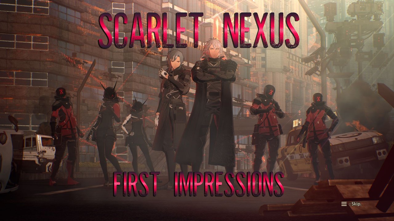 Scarlet Nexus is available now! It's a JRPG, mixed with Devil May
