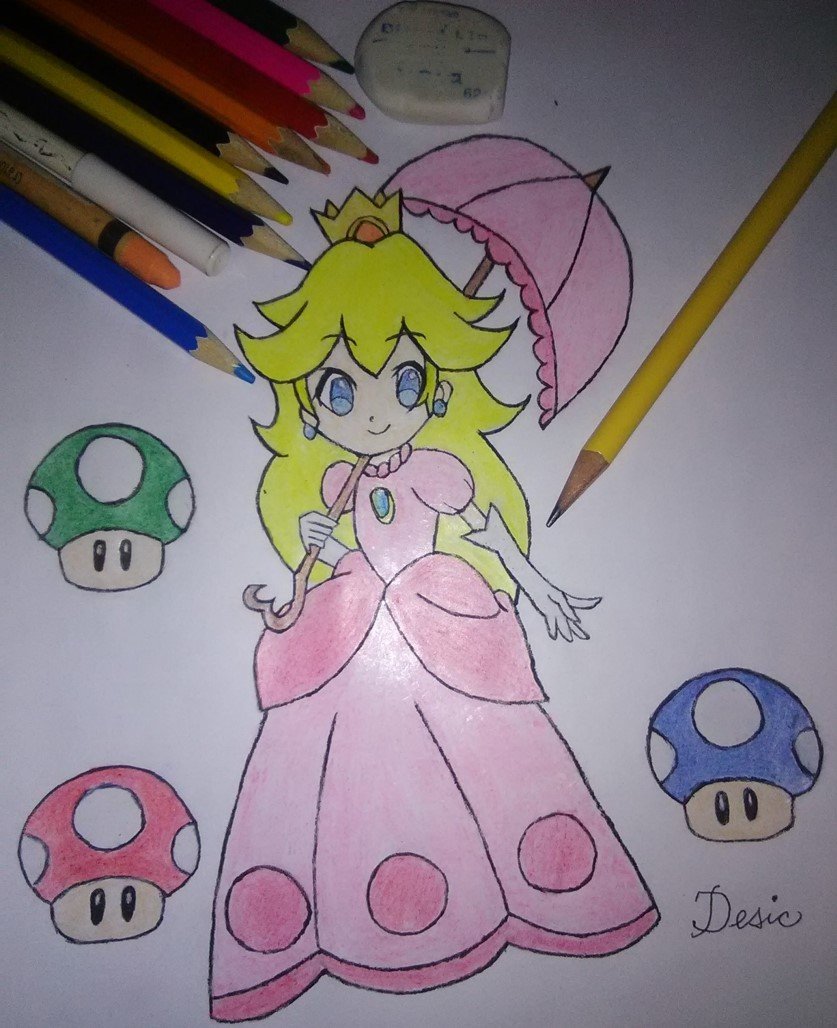 My entry Drawing Contest - HiveGamingCommunity: Princess Peach. (ENG/ESP)