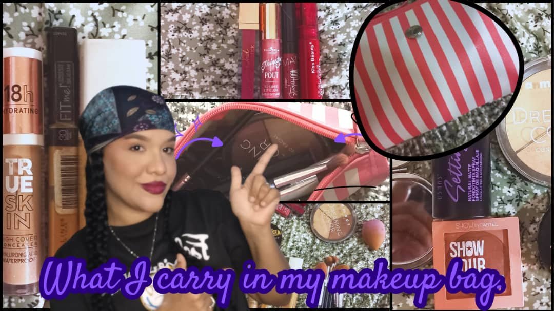 What I carry in my cosmetic bag