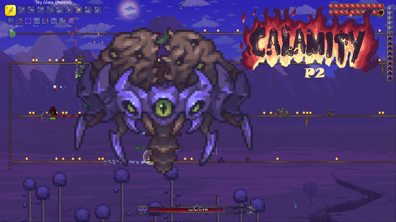 Terraria Calamity Mod P2: The Hive Mind and New Biomes ENG/ESP