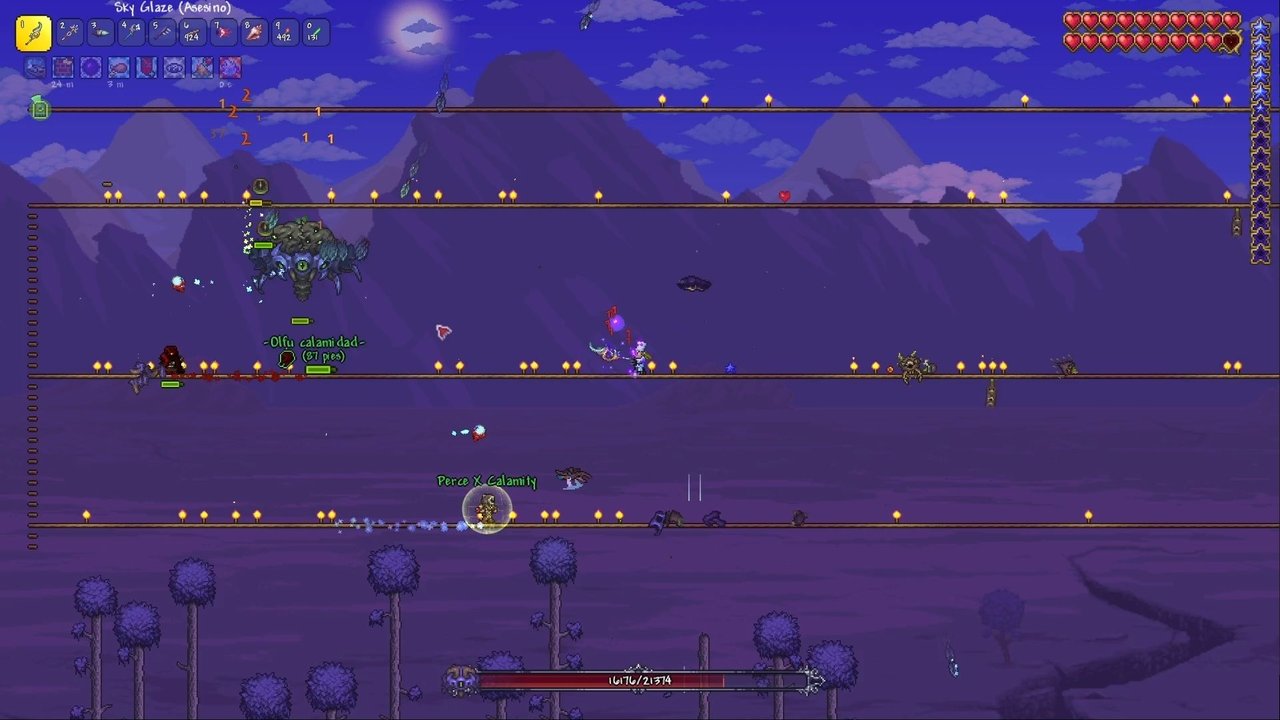 Terraria Calamity Mod P2: The Hive Mind and New Biomes ENG/ESP