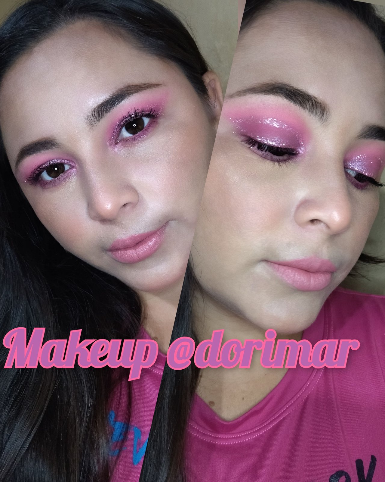 ??Makeup in shades of fuchsia, violet and glitter//Maquillaje en tonos  fucsia, violeta y glitter (Eng/Esp)?? | PeakD