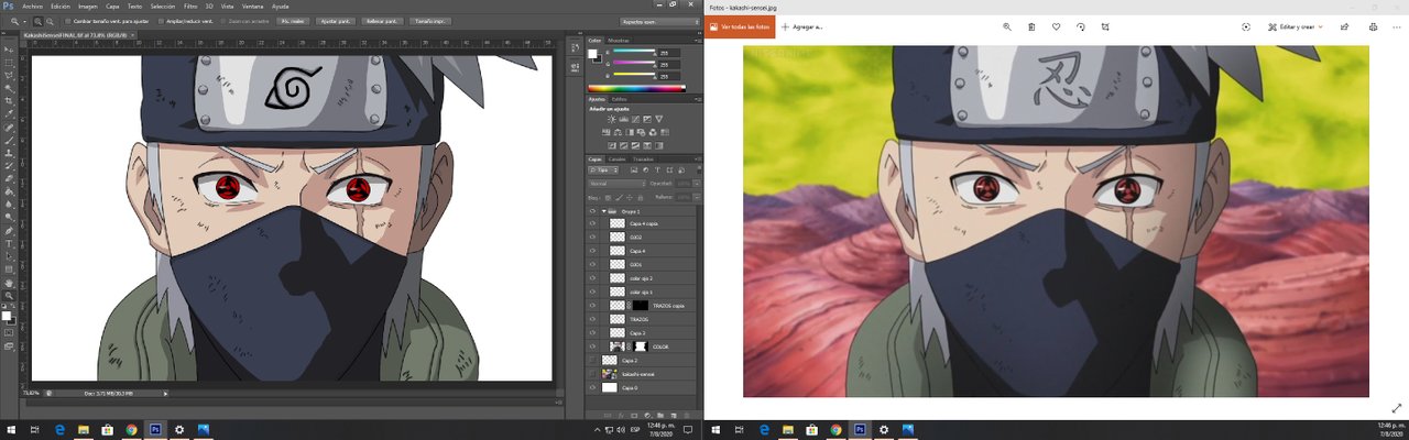 Kakashi (Mangekyou Sharingan) - Desenho de bruno_pci - Gartic