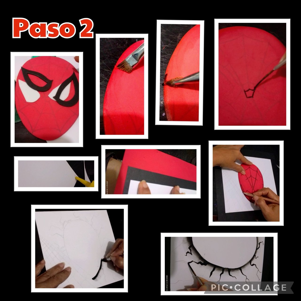 Cómo elaborar Cuadro Decorativo de Spiderman (Super héroe) con Cartulina y  foami. How to make a Spiderman Superhero Decorative Picture, with Cardboard  and foami. | PeakD