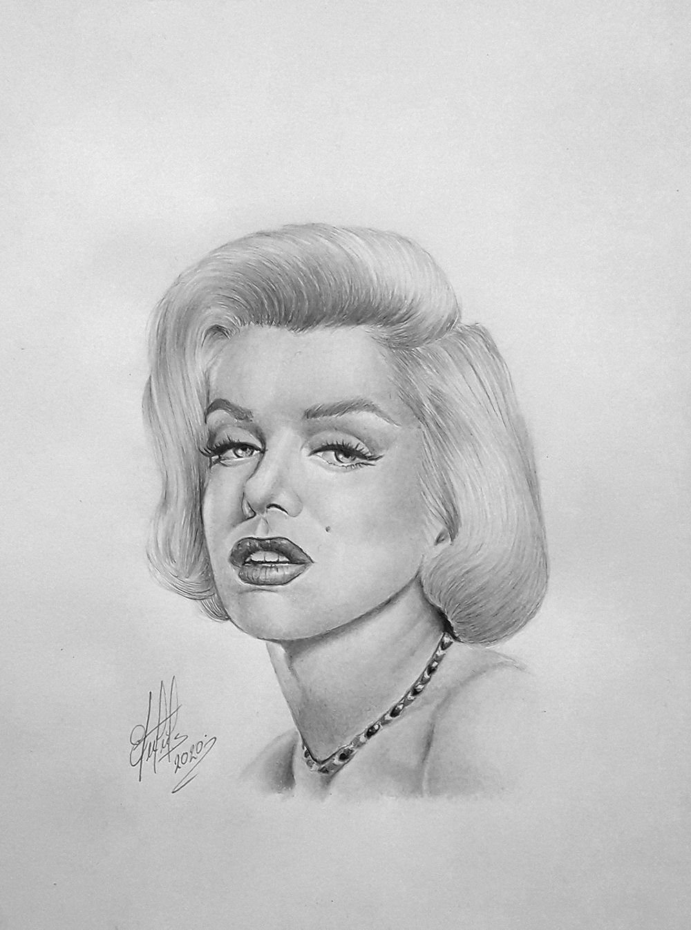 dibujos realistas de marilyn monroe