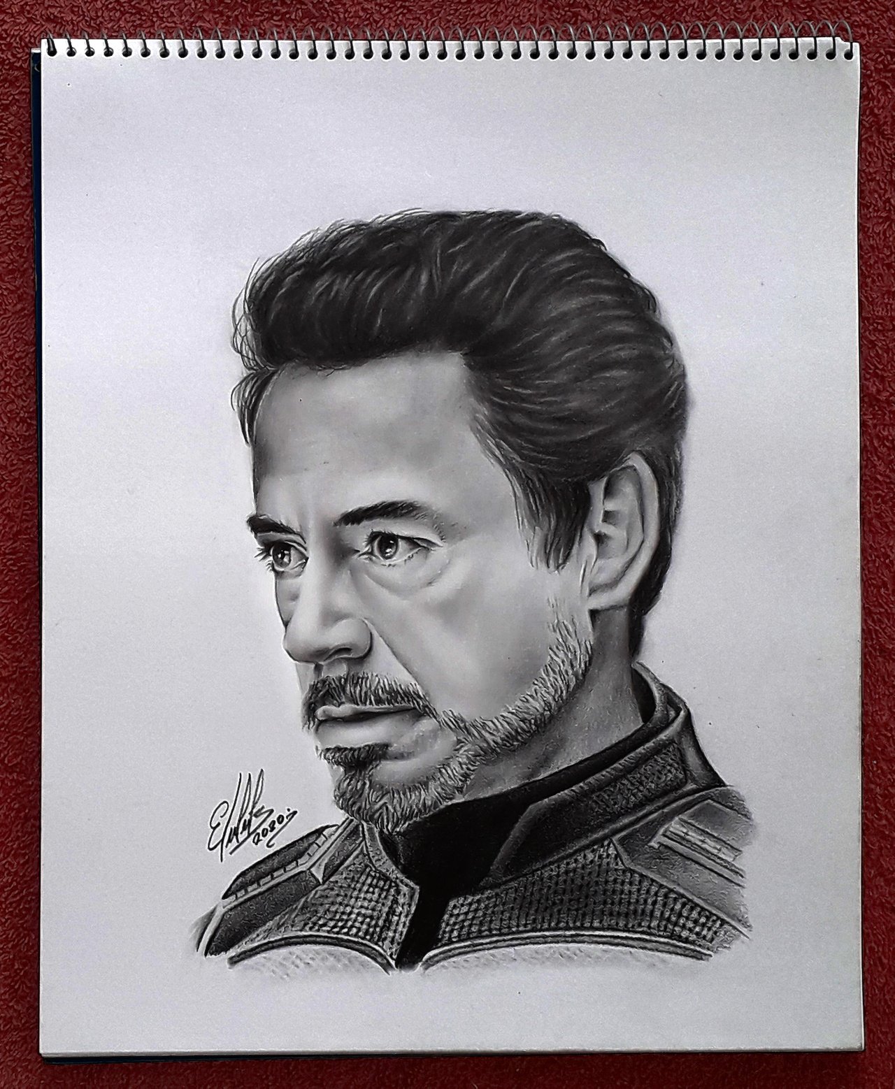 Tony Stark iron man coloured pencil drawing by Macca4ever on DeviantArt
