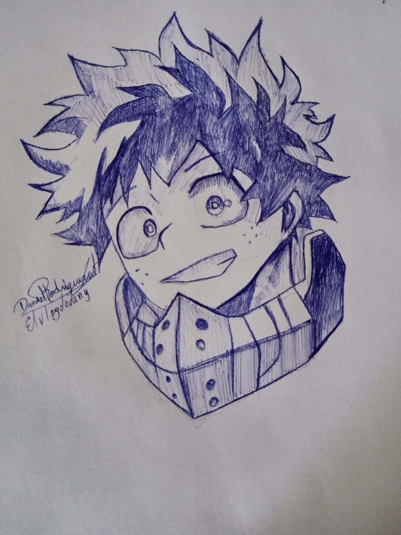 Drawing Izuku Midoriya deku // My hero Academy | PeakD