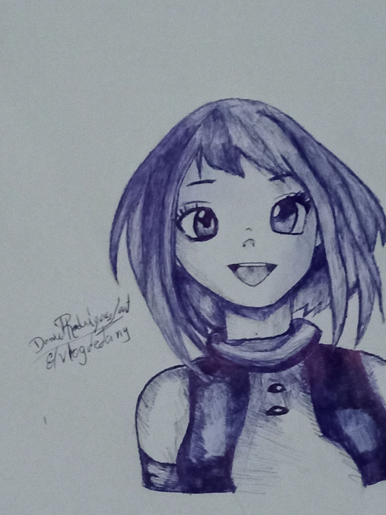 Drawing Ochako Uraraka My Heroe Academy. | PeakD