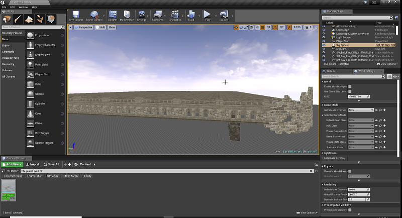 Unreal Engine 4 level design Arena map found the size of the platfrom.png