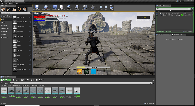 Unreal Engine 4 level design Arena full view of the arena.png