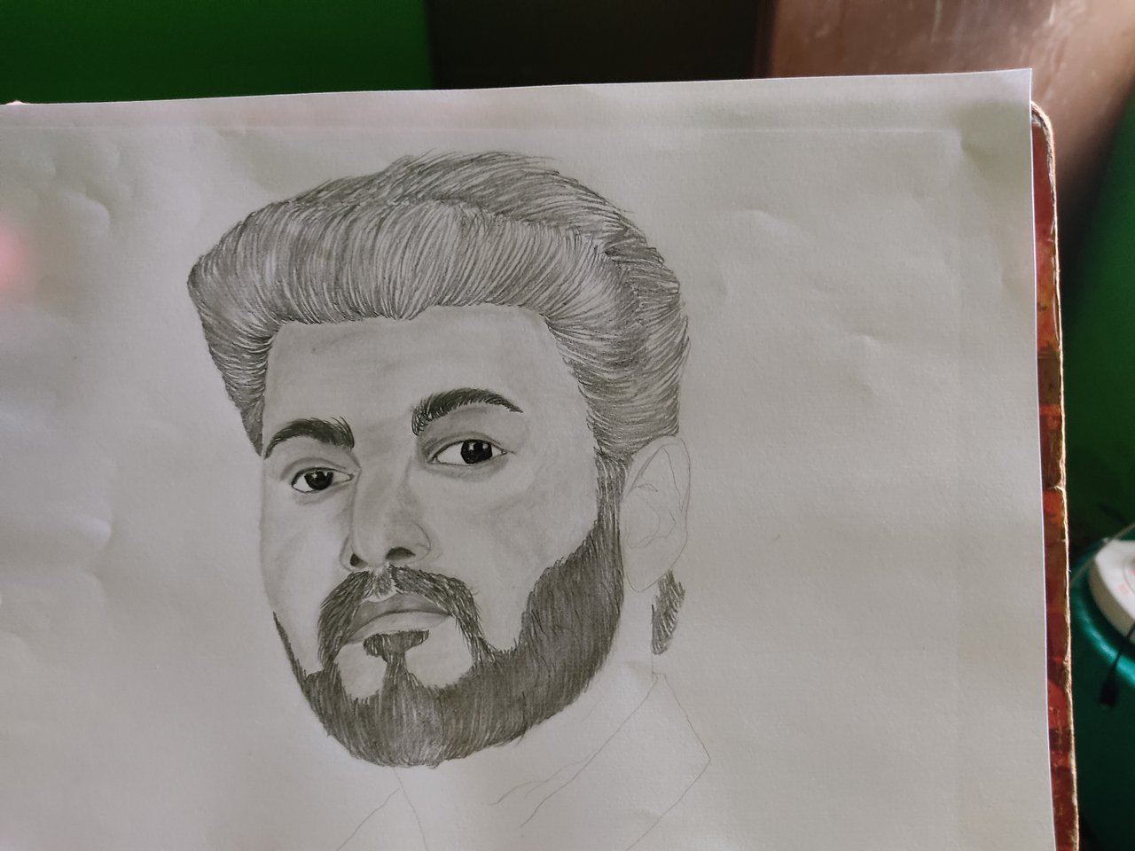 Sketch of Tovino Thomas an Indian actor