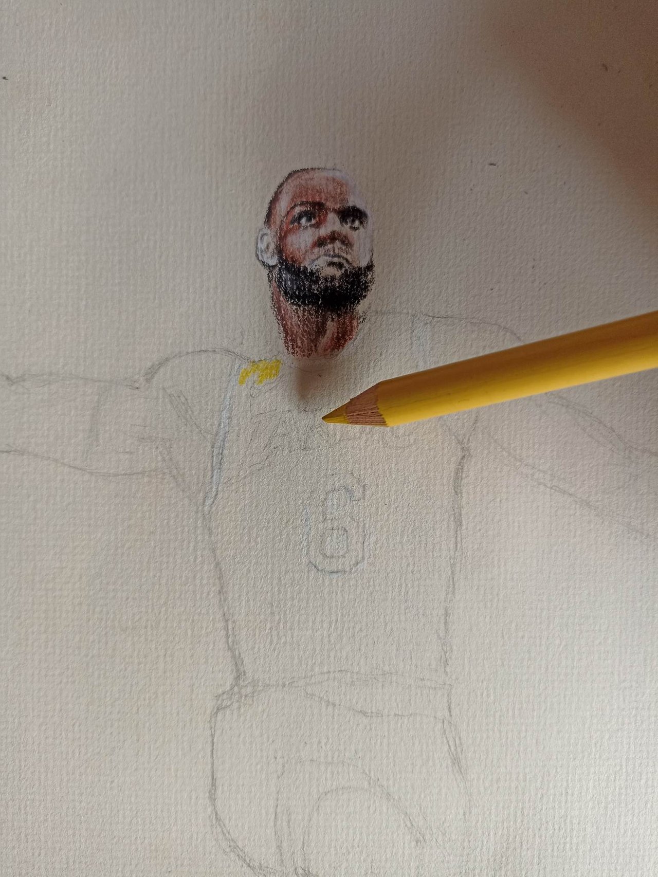ENG-ESP] LEBRON JAMES DRAWING WITH COLORED PENCILS