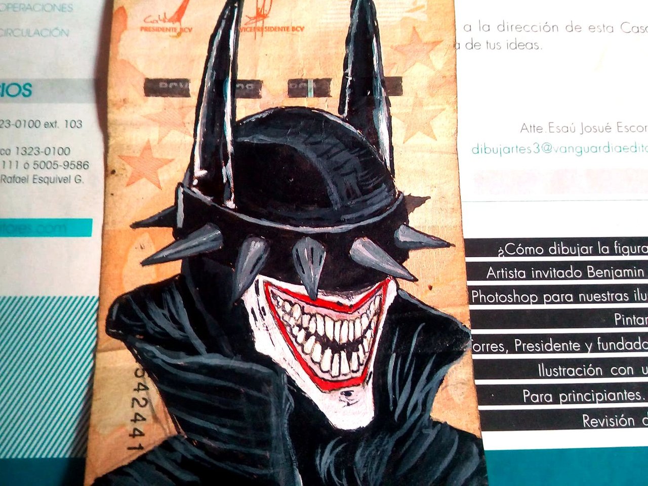 ENG-ESP] ACRYLIC PAINTING: THE BATMAN WHO LAUGHS - PINTURA ACRÍLICA: EL  BATMAN QUE RÍE | PeakD