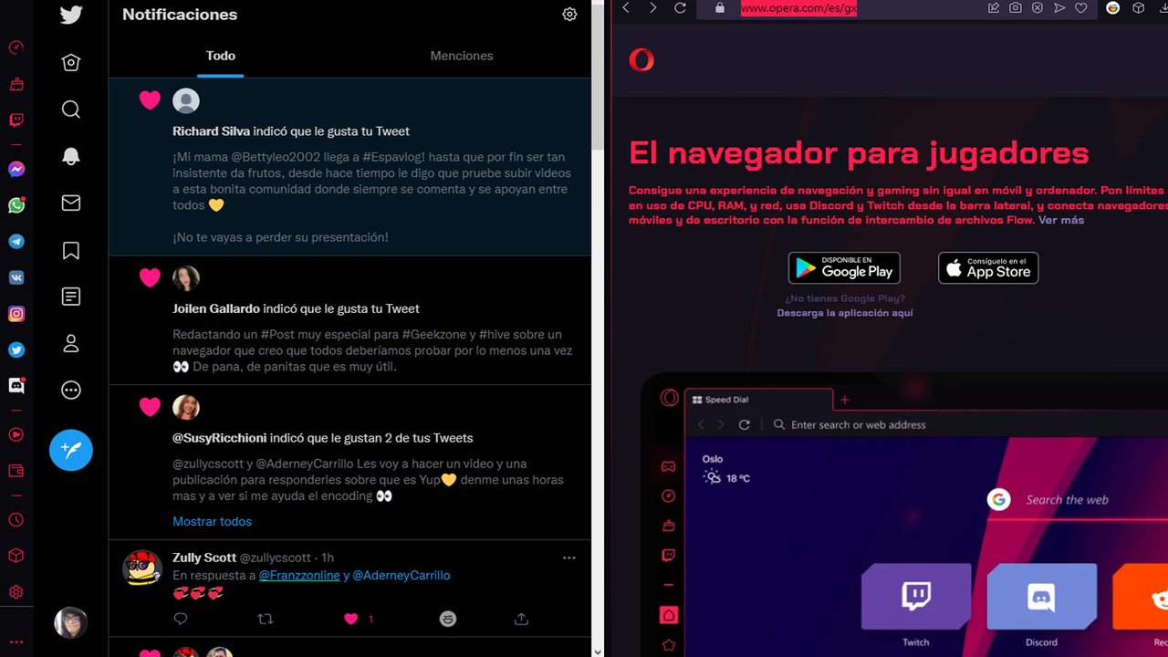 Opera GX, o navegador gamer, coloca Discord na barra lateral em