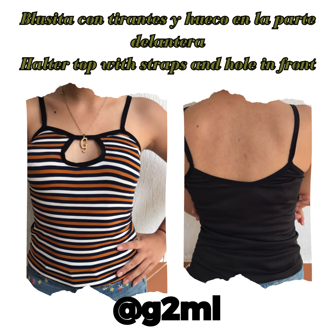 Blusa de tiritos hot sale