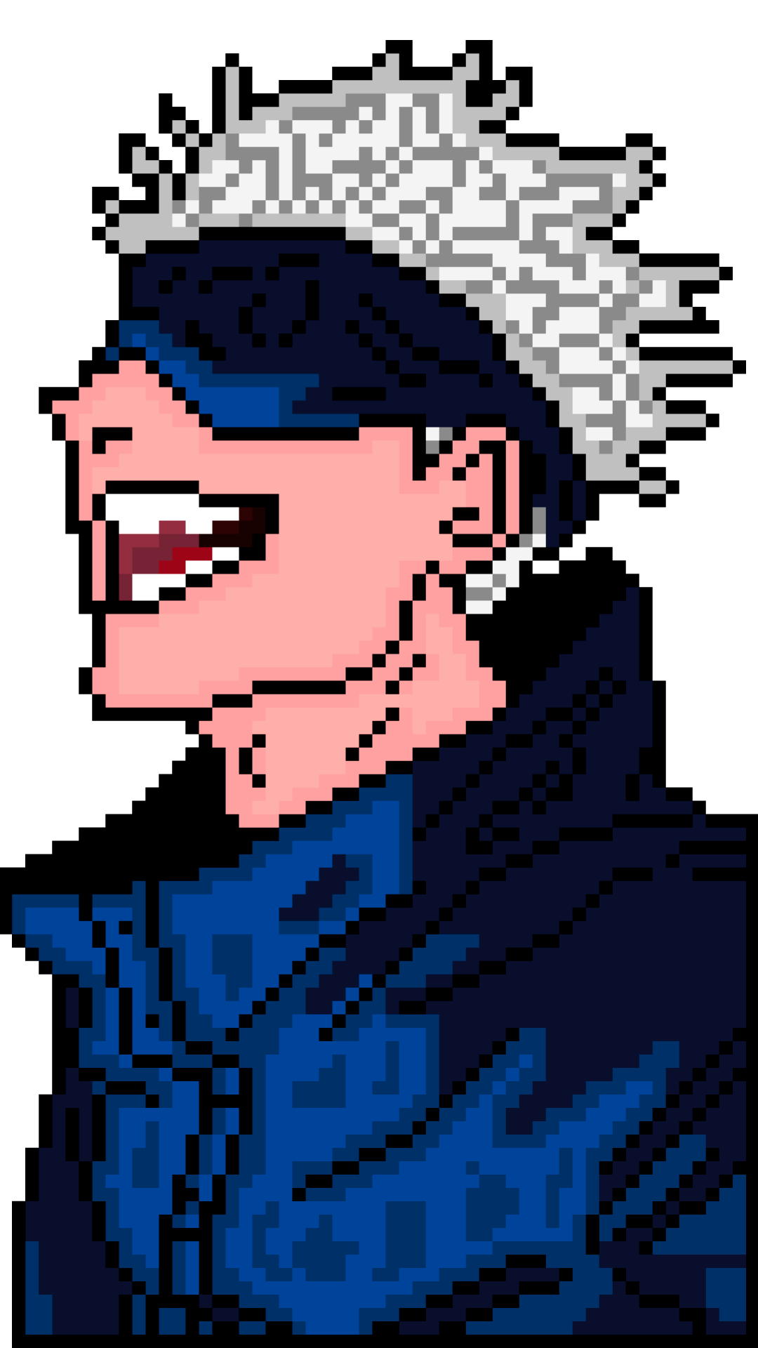 Jujutsu Kaisen Satoru Gojo Pixel art pattern