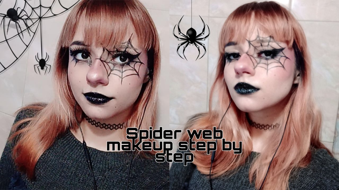 ESP-ENG] Maquillaje de telaraña paso a paso/Spider web makeup step by step  | PeakD
