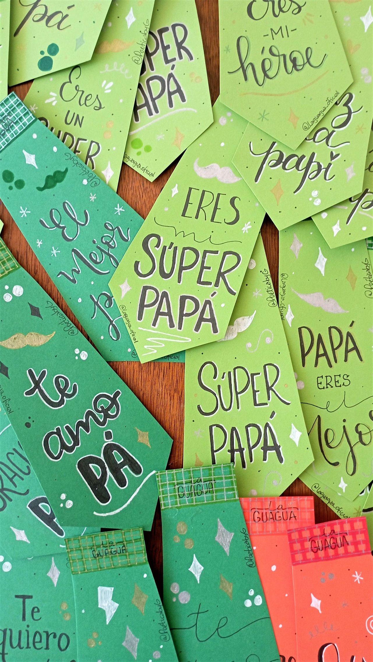 50 corbatas decoradas con lettering / 50 ties decorated with lettering  (ESP-ENG)