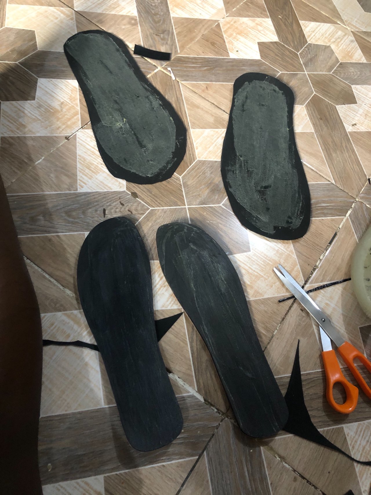 Farooq on X: Perfectly made palm slippers ‚made out of authentic