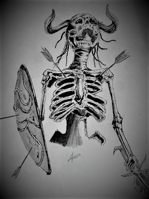 Premium Vector  Hand drawn human skeleton
