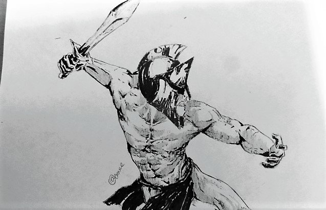 Spartan Warrior Drawing At Getdrawings - Spartan Warrior Drawing - 825x793  PNG Download - PNGkit