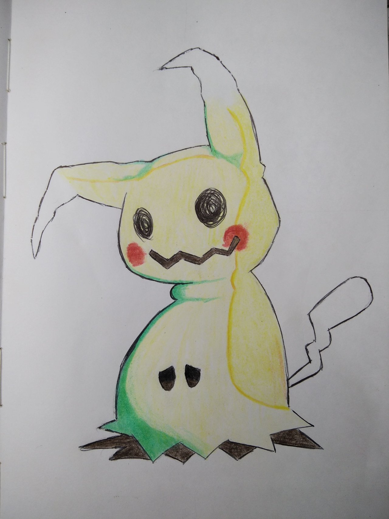 👻 Drawing Mimikyu, Dibujando a Mimikyu POKEMON ART [ESP, ENG]