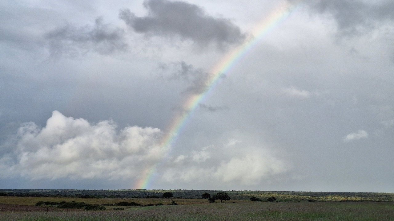 Rainbow and clouds