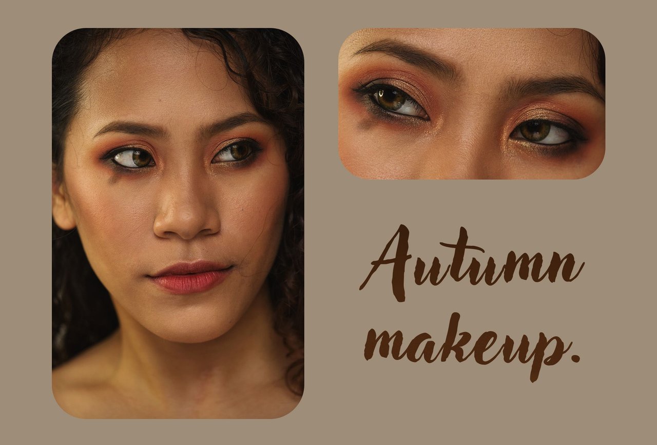 Makeup look inspired by autumn