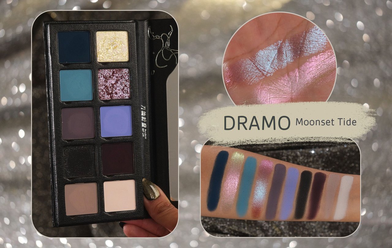 DRAMO Moonset Tide palette and swatches