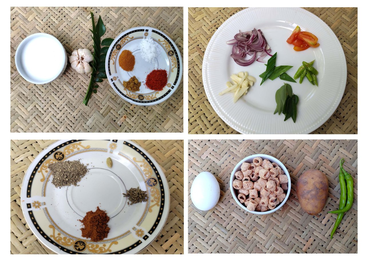 Curry di carne di soia ingredienti