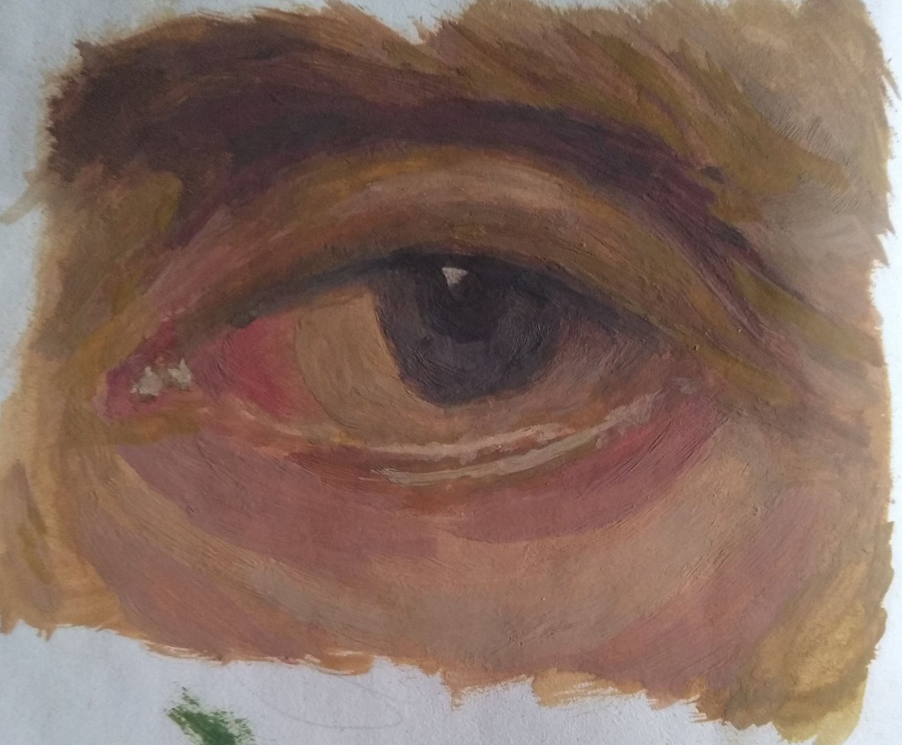 Eye Oil Painting Process Study based on the artist Anthony Van