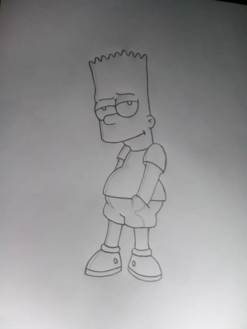 Drawing a great character; Bart Simpson || Dibujando a un gran personaje; Bart  Simpson [ENG- ESP] | PeakD