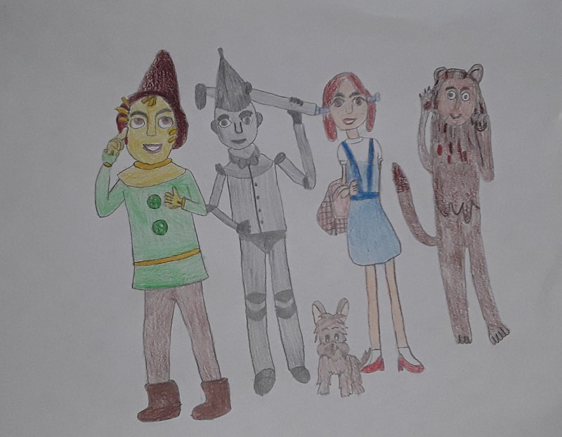 wizard of oz characters drawings