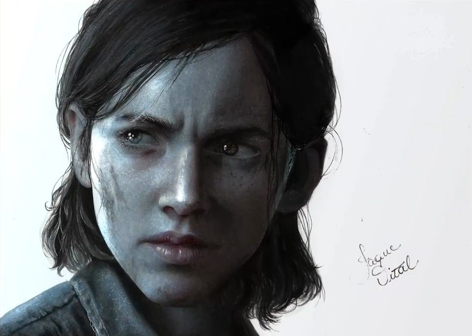 Drawing Ellie - The Last of Us 2