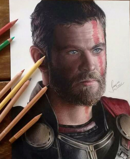 Thor Drawing Tutorial - How to draw Thor step by step