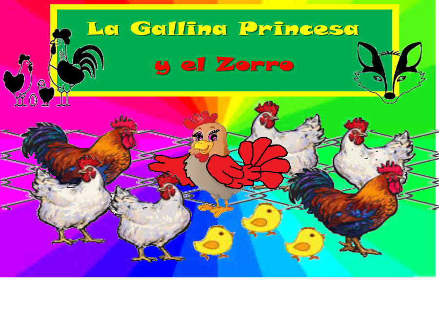 La gallina pluma outlet roja y el zorro