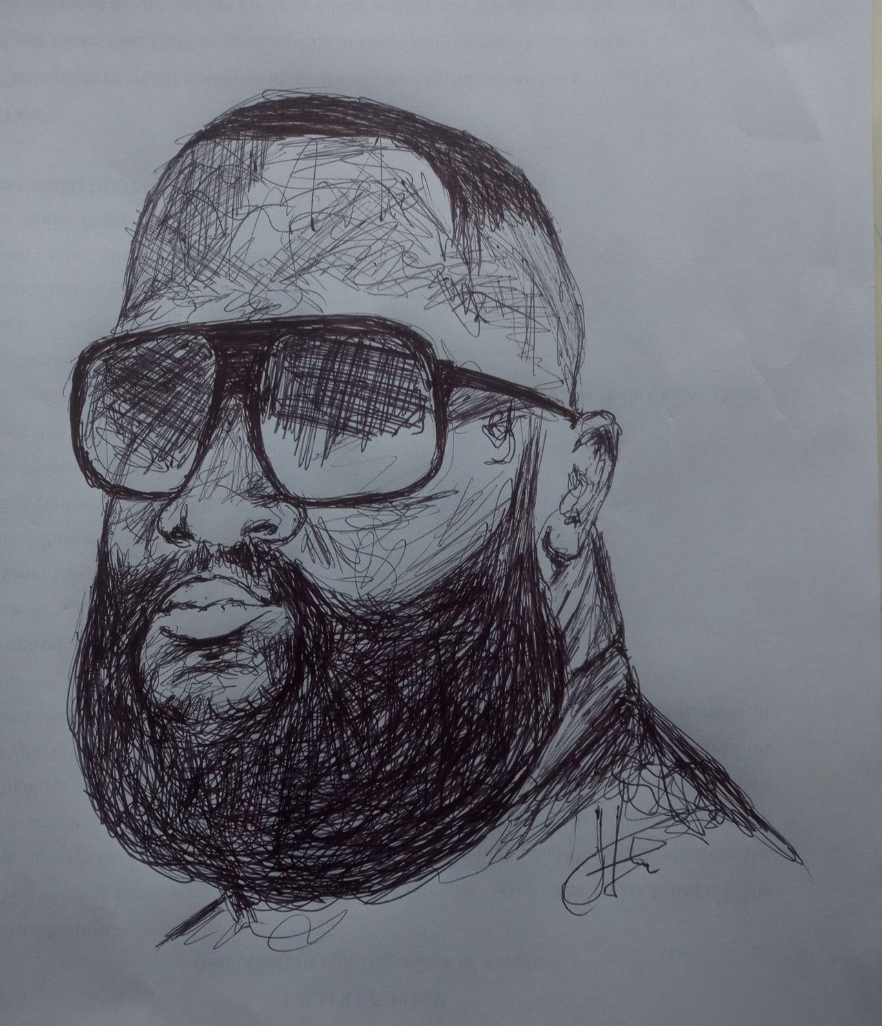 Pend Drawing: Big beard nigga | PeakD