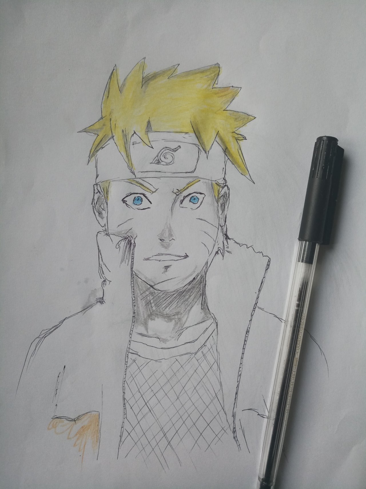 ANIME CHARACTER DRAWING CHALLENGE  NARUTO IN SAGE MODE  — Steemit